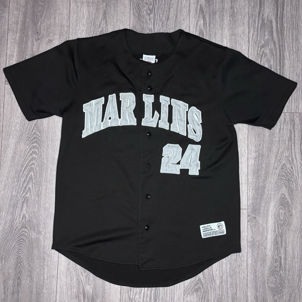 Vintage Florida Marlins Jersey Sz Medium Miguel Cabrera #24 Sewn 2003 Miami Y2K